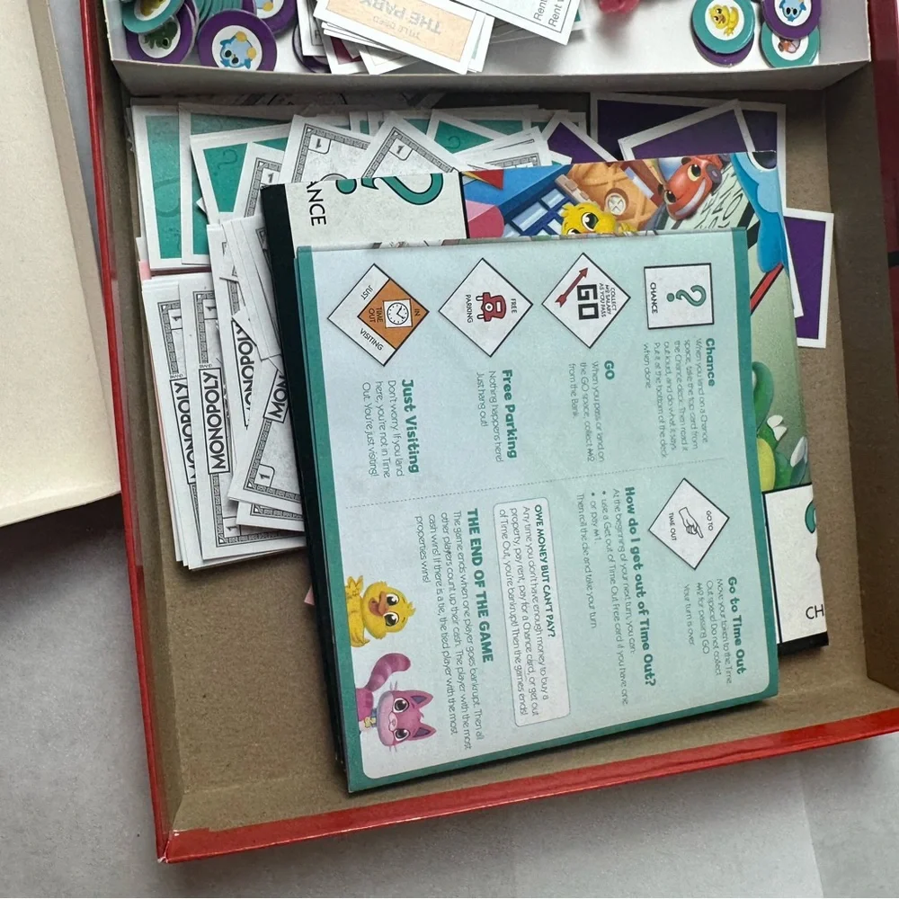 BOARD GAME & PUZZLE LOT X 3- MONOPOLY JR, RING IT ON, & ELENA (SEALED) PUZZLE - Picture 7 of 14